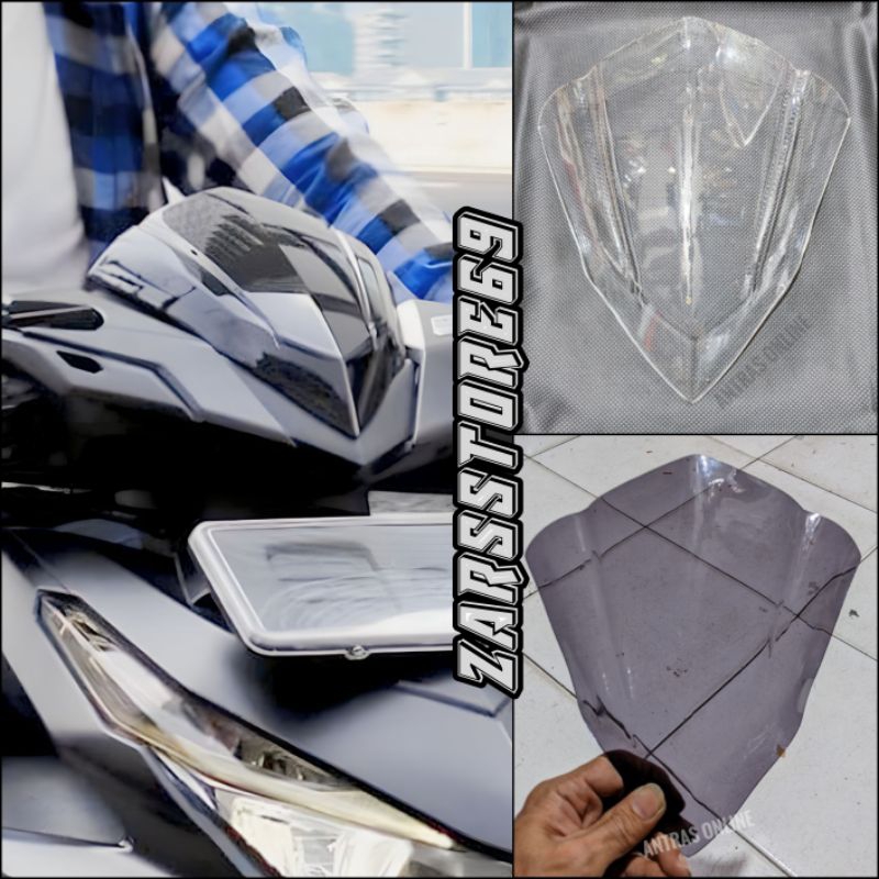 Jual visor Vario 125 dan 150 LED old bening smoke dan pekat visor