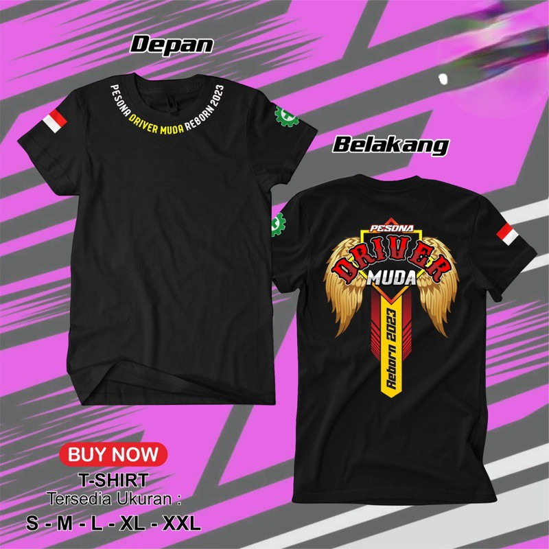 Jual kaos PESONA DRIVER REBORN 2023 combed 30s | Shopee Indonesia