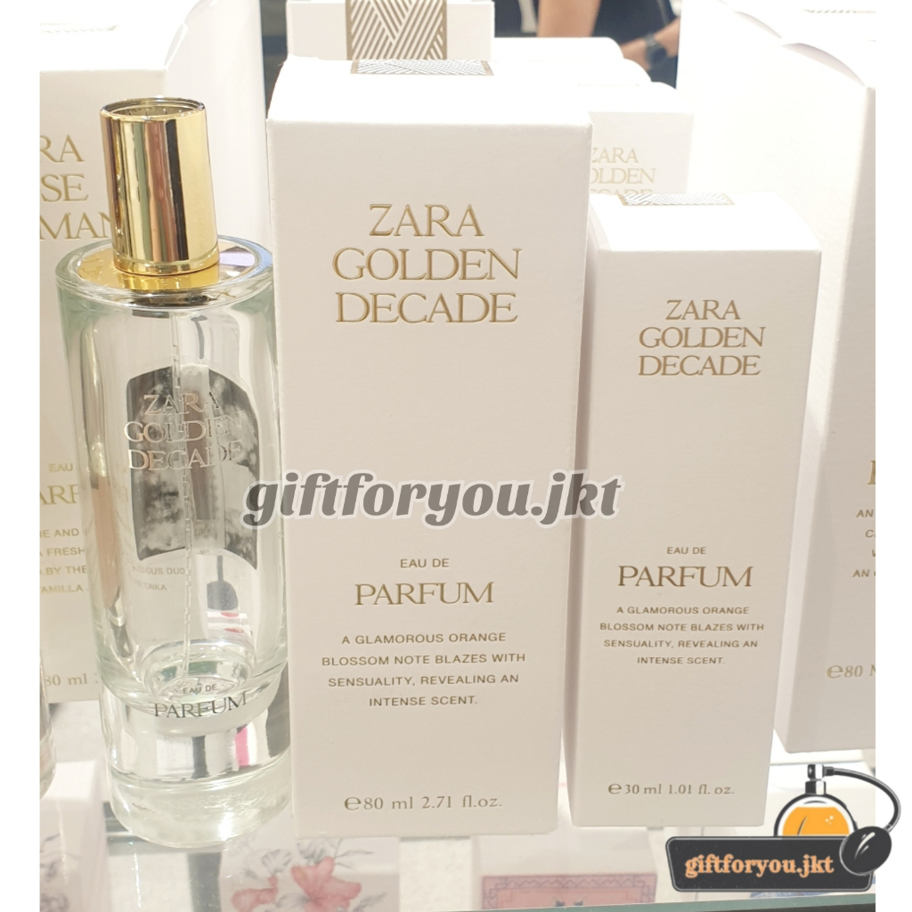 Jual Parfum Zara Golden Decade 30 dan 80 ml EDP Original Woman Perfume Wanita Cewek Shopee