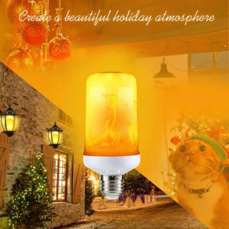 Jual lampu led api 9w/obor led E27/9w flame efect 3in1 | Shopee Indonesia