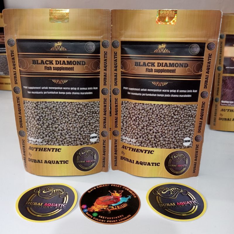 Jual Pelet Black Diamond Original Produk by Dubai Aquatic Ready size ...