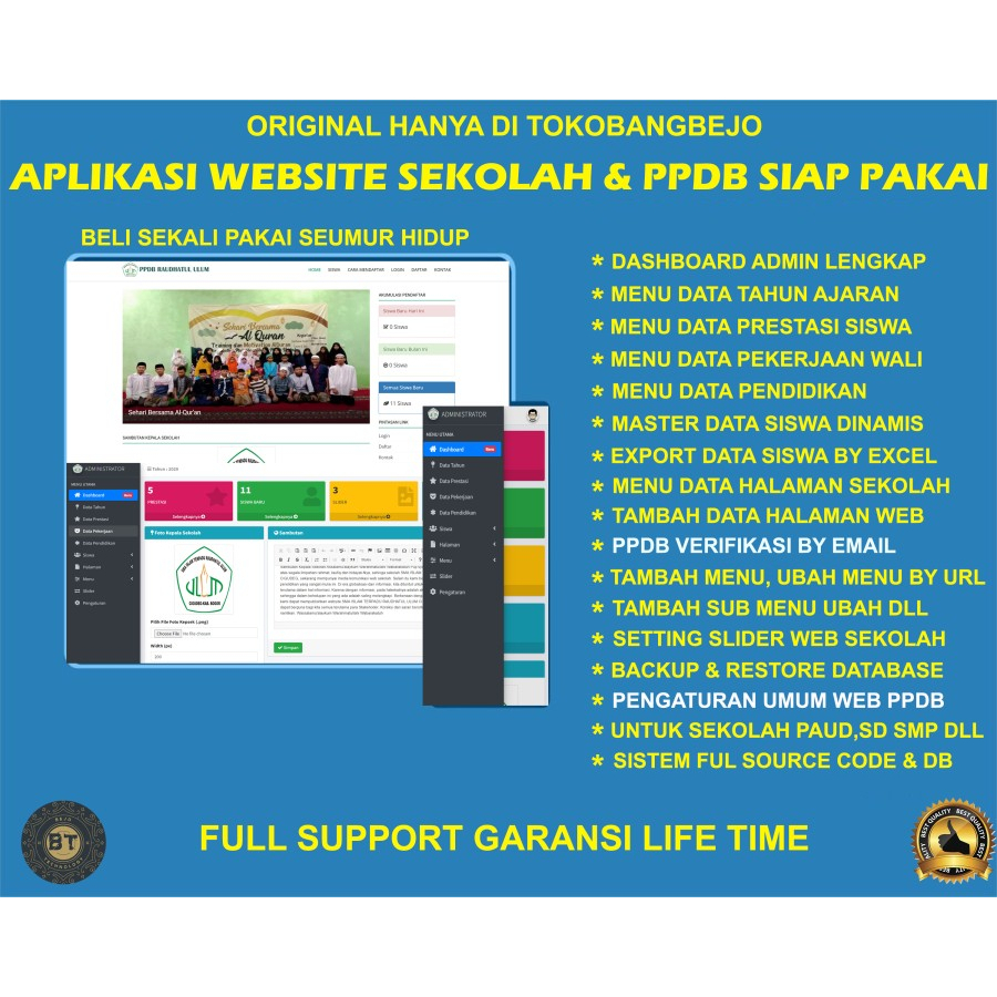 Jual APLIKASI PENDAFTARAN PESERTA DIDIK BARU (PPDB) SMP SMA SMK SIAP ...