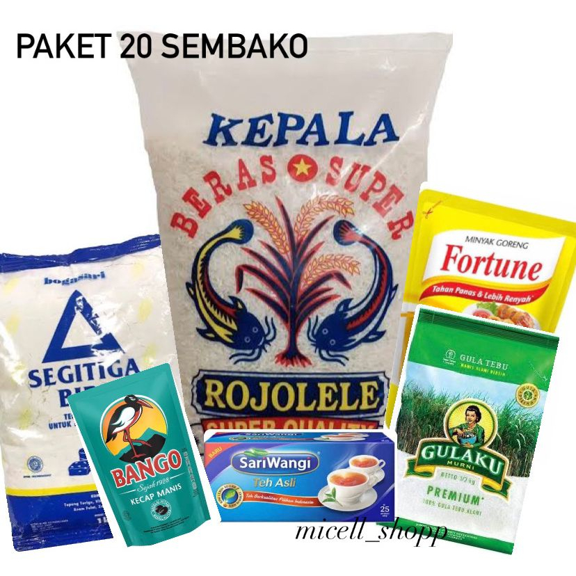 Jual PAKET 20 PAKET SEMBAKO SUPER MURAH | Shopee Indonesia