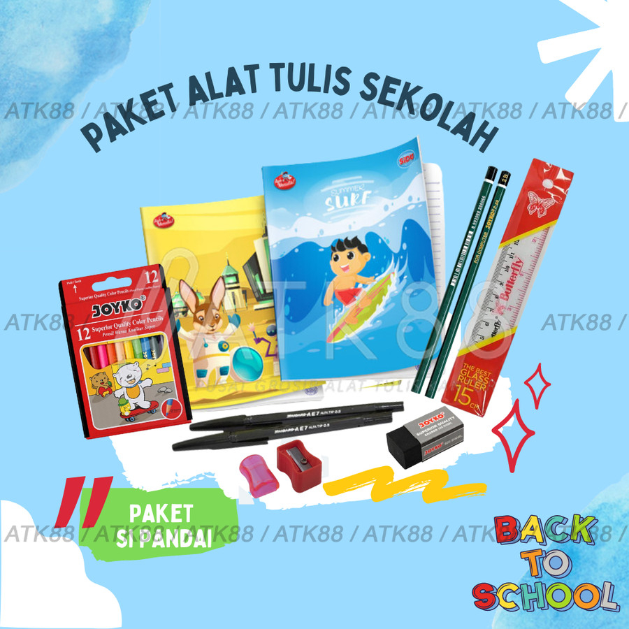 Jual Paket Alat Tulis Sekolah Souvenir Stationary Bingkisan Hadiah Shopee Indonesia 9587