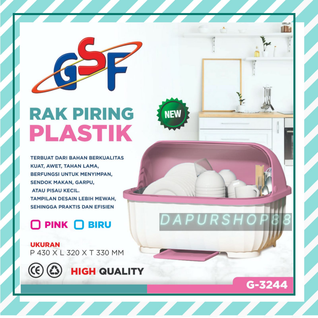 Jual RAK PIRING PLASTIK GSF G-3244 / RAK PIRING PLASTIK GSF 3244 / RAK