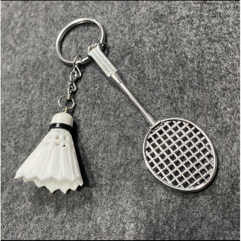 Jual Gantungan Kunci Raket & Shuttlecock Bulutangkis / Badminton Racket