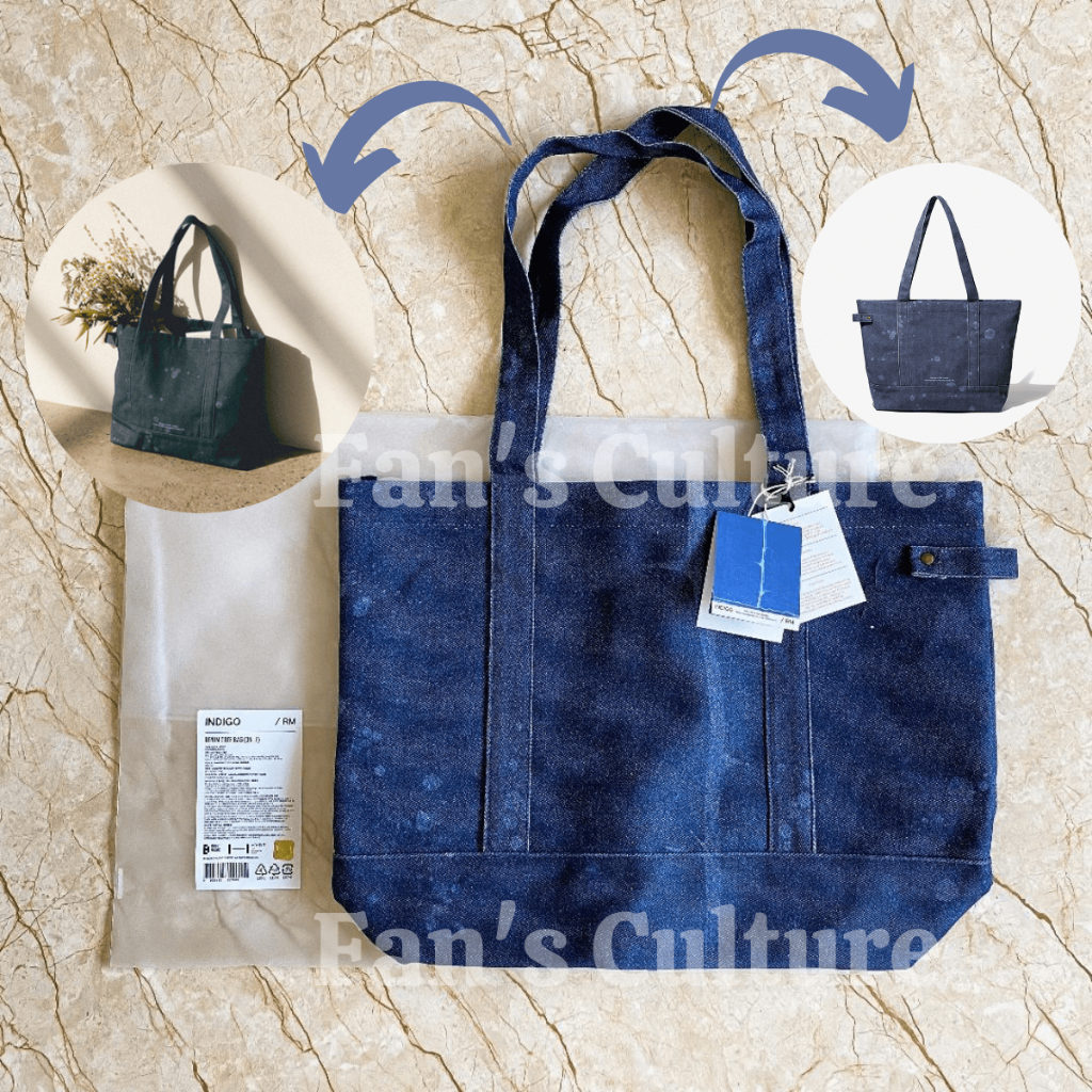 新品未使用 BTS RM INDIGO TOTEBAG トートバッグ Indigo RM Tote Bag - A Stylish Tribute to RM's Latest Album