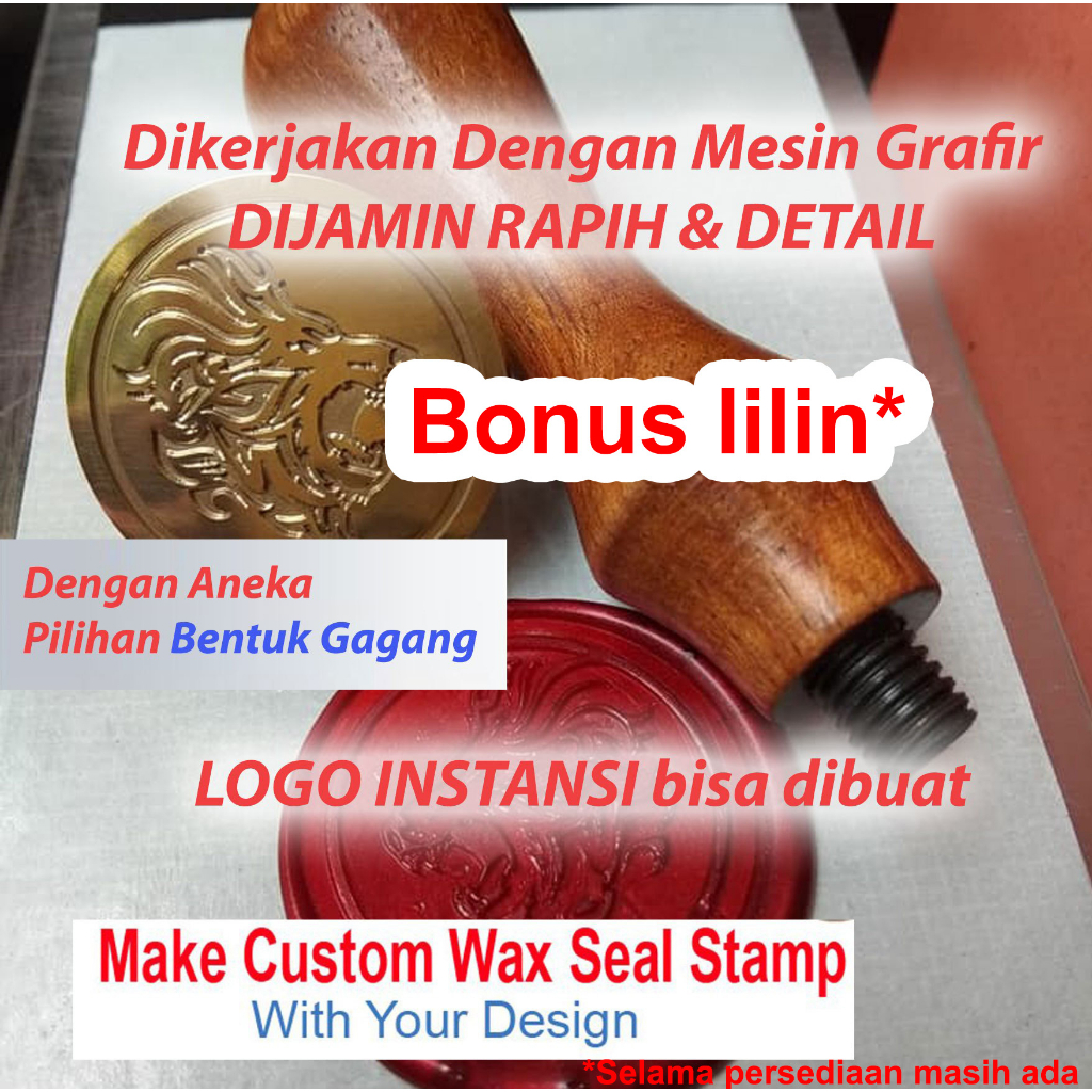 Jual Custom Wax Stamp Stempel Segel Lilin Shopee Indonesia