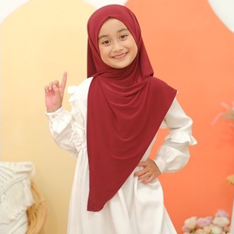 Jual Hijab Segitiga Instant Anak 612th Hijab Anak Pasmina Instan
