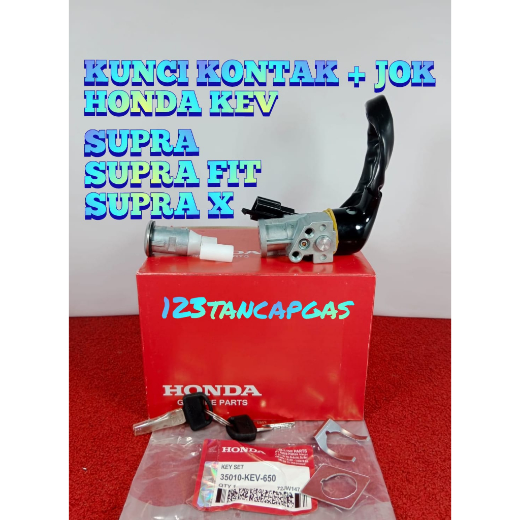 Jual KUNCI KONTAK SATU SET SUPRA HONDA KEV KUALITAS ORIGINAL HONDA AHM