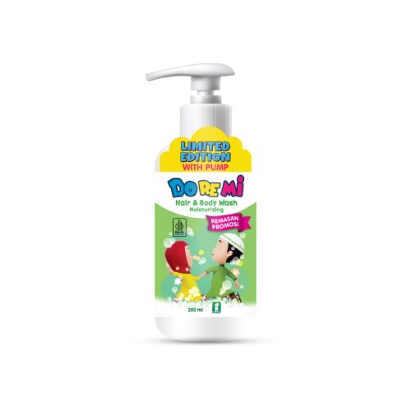 Jual DOREMI Nussa Hair & Body Wash Moisturizing Kemasan Pump 200ml