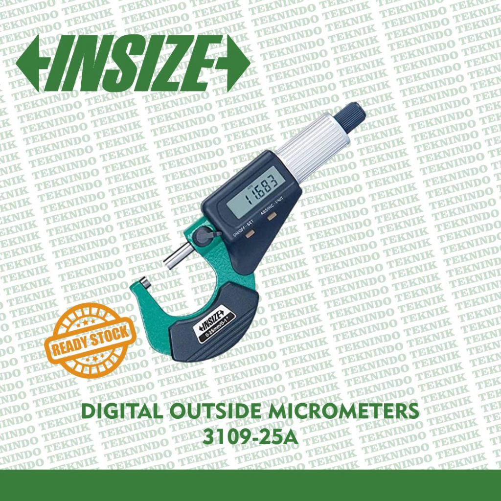 Jual Insize Digital Micrometers 025mm/01" Type 310925A Original