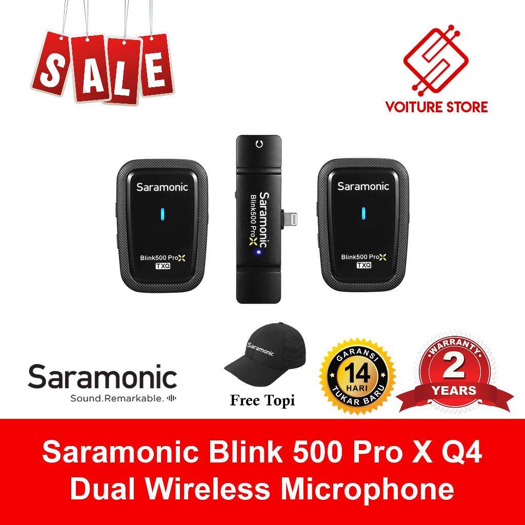 Jual Saramonic Blink 500 B4 New Version Dual Wireless Microphone For