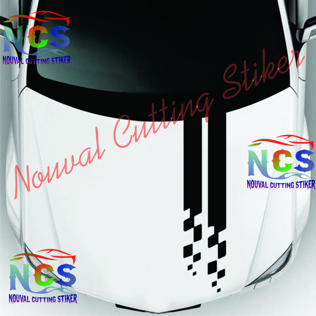 Jual Stiker Kap Mesin Mobil Racing - Universal Car Hood | Shopee Indonesia