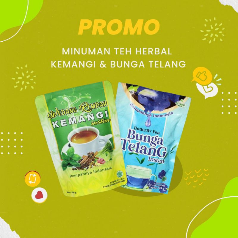 Jual Promo Minuman Herbal Bunga Telanh Dan Kemangi Shopee Indonesia