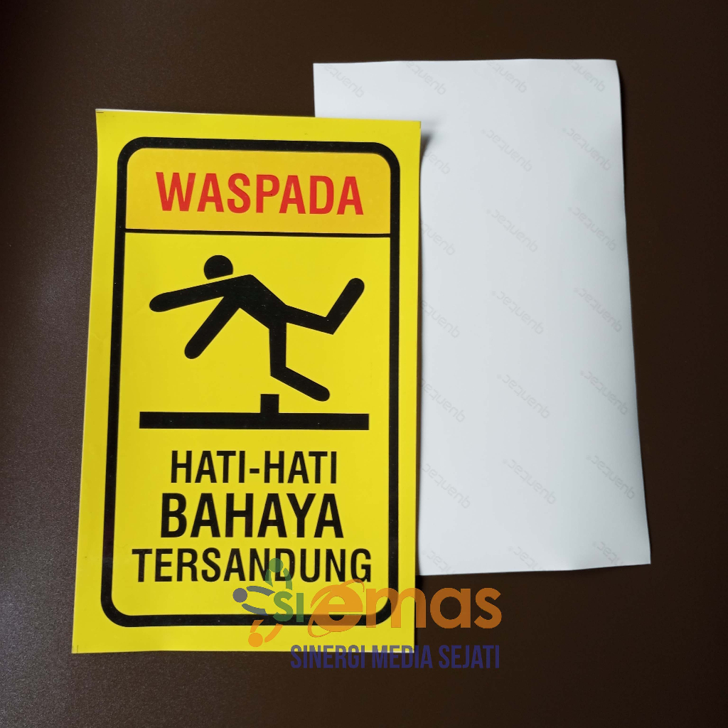 Jual Stiker Bahaya Tersandung | Stiker K3 Keselamatan | Sticker Risiko ...