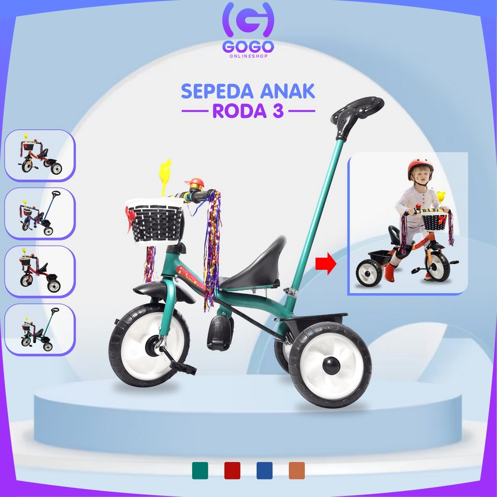 Jual GOGO-M307 Mainan Sepeda Anak Roda 3 Tricycle Sepeda Keseimbangan ...