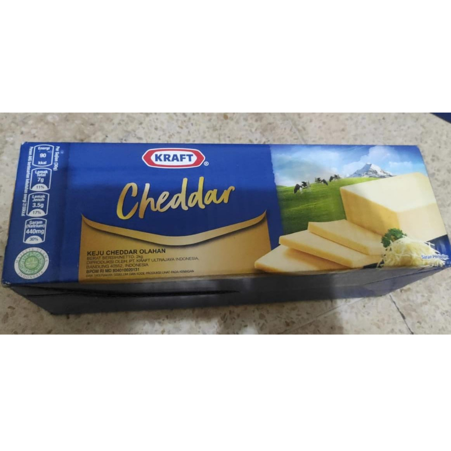 Jual KEJU Kraft Cheddar 2kg | Shopee Indonesia