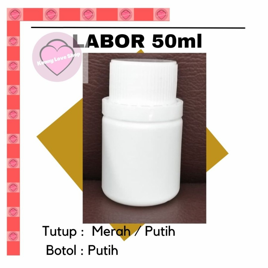 Jual . Botol LABOR 50 ml agro Pert 50ml plastik HDPE Kimia pupuk bulet ...