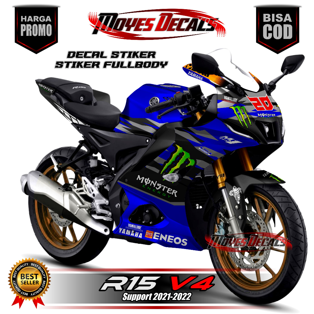 Jual Decal R15 V4 Fullbody / Stiker R15M Motif Racing | Shopee Indonesia