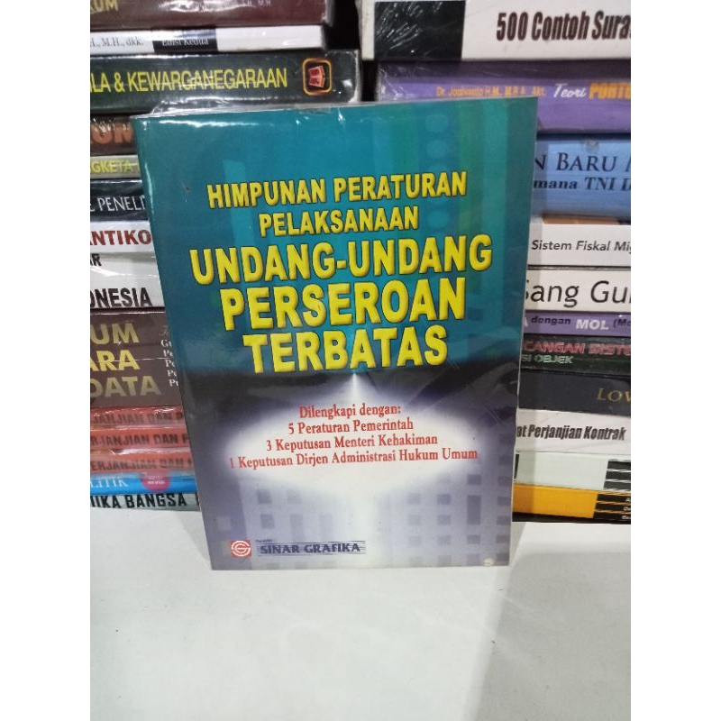 Jual Buku Himpunan Peraturan Pelaksanaan Undang Undang Perseroan Terbatas Shopee Indonesia