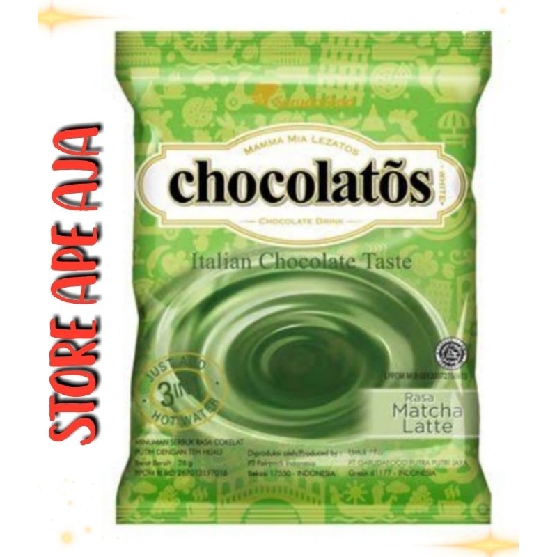 Jual CHOCOLATOS RASA MATCHA LATTE [ 24gr X 10 Sachet ] | Shopee Indonesia