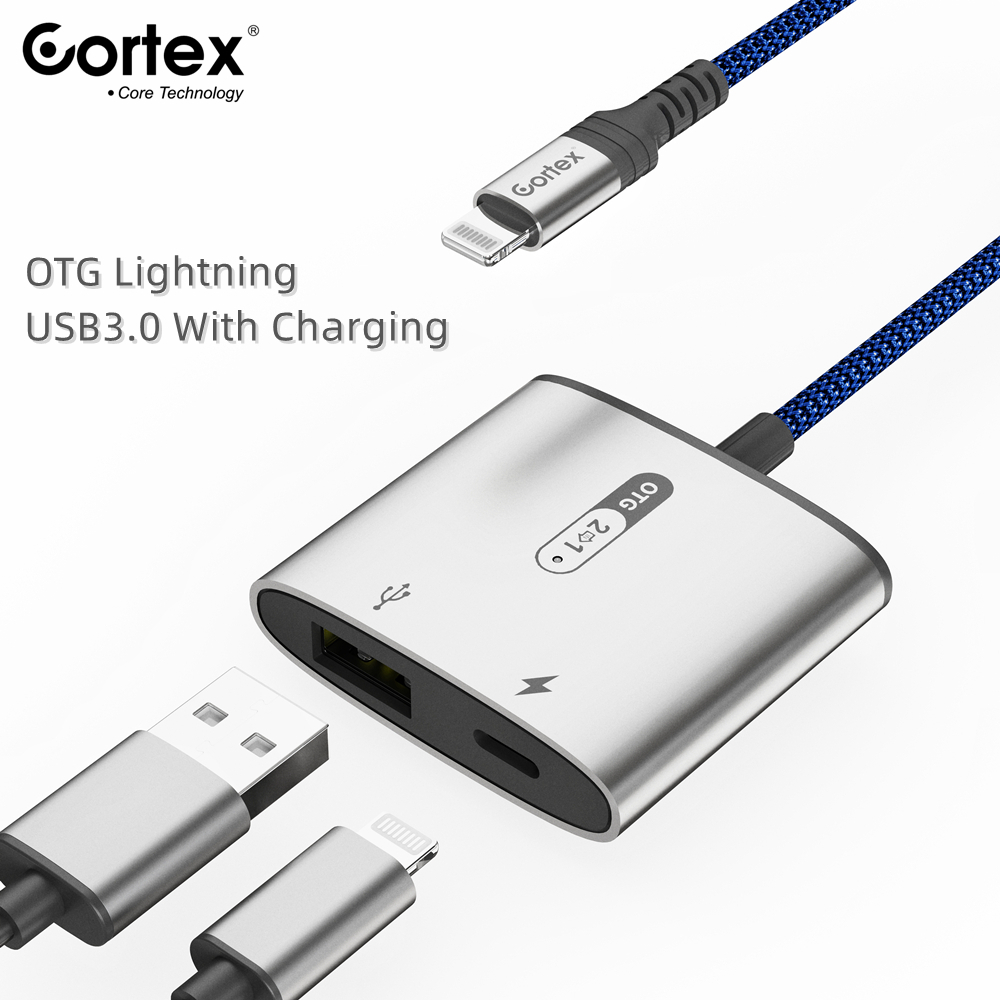 Jual Cortex MH356 OTG Lightning to USB 3.0 With Charging Hardisk