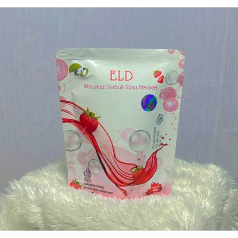 Jual Eld collagen drink strawberry+DNA salmon 55 gram | Shopee Indonesia