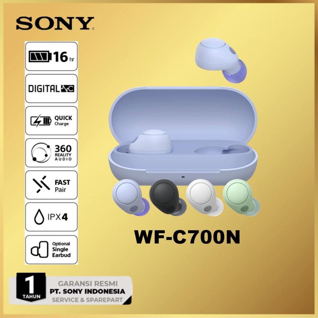 Jual Sony WF-C700N C700 WFC700N TWS Noise Cancelling Nirkabel Earphone ...