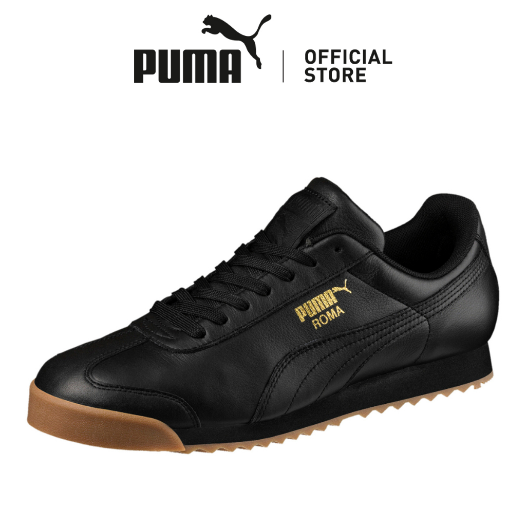 Black and clearance gold pumas ky