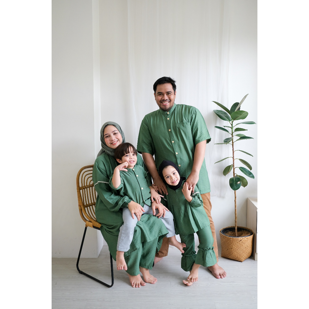 Jual family raya set / baju lebaran keluarga / senandung raya series ...
