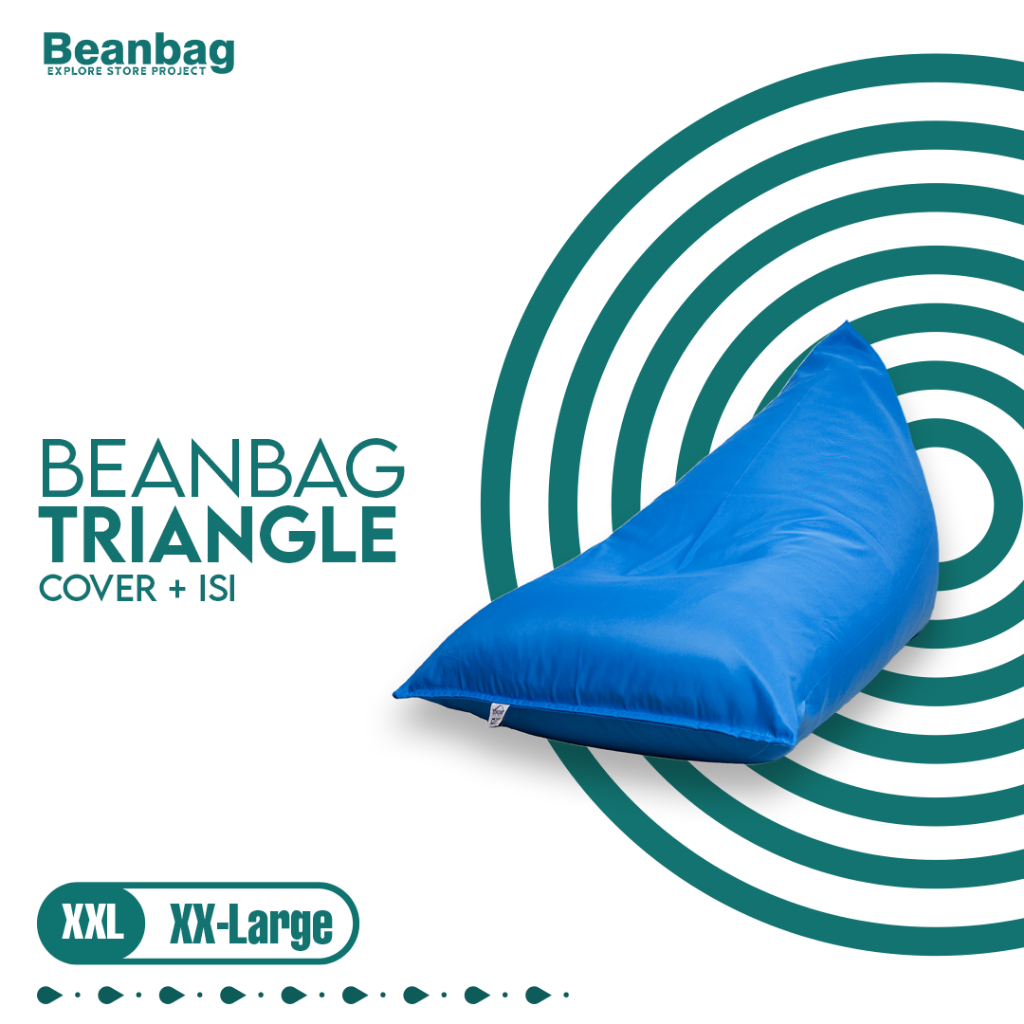 Jual BEAN BAG EXPLORE BEAN BAG TRIANGLE WATERPROOF PLUS ISI XXL