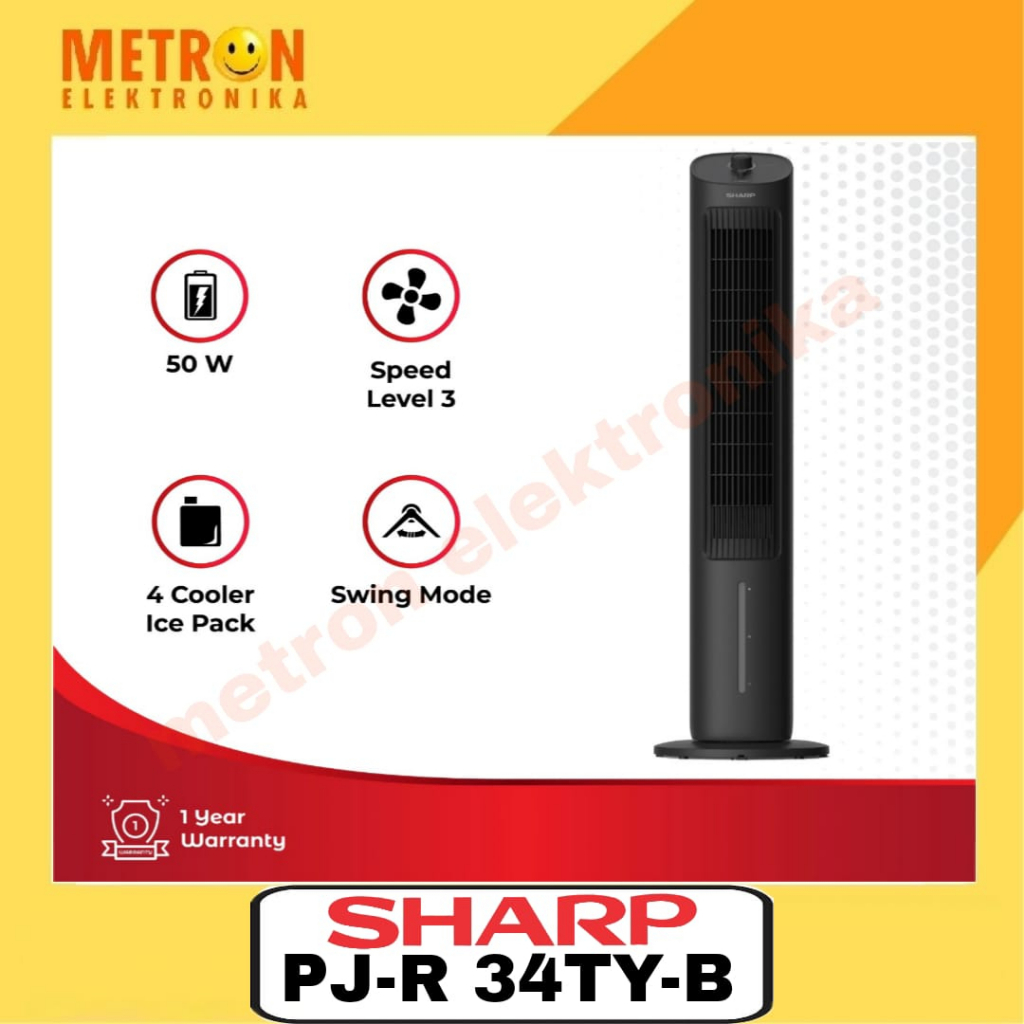 Jual SHARP PJR 34 TY-B - BLACK - AIR COOLER 4 LITER | Shopee Indonesia
