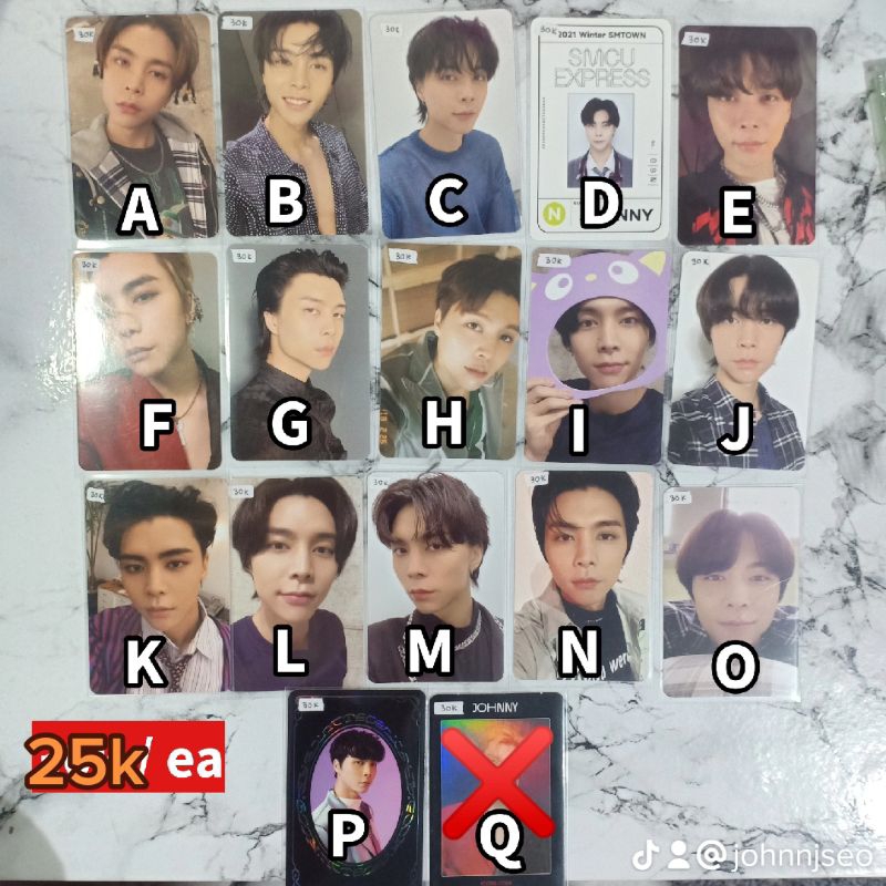 Jual Photocard Nct Johnny Official Start 5k | Shopee Indonesia