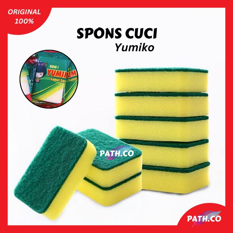 Jual Yumiko Spon Busa Sabut Cuci Piring Panci Wajan Peralatan Dapur ...