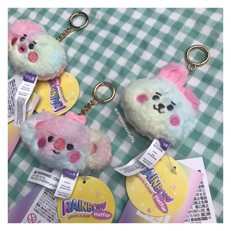 Jual (Dream 2) BT21 x Line friends baby rainbow special flavors flatfur ...