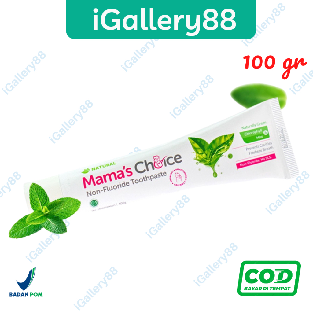 Jual Mama's Choice Toothpaste (Pasta gigi halal tanpa fluoride khusus ...