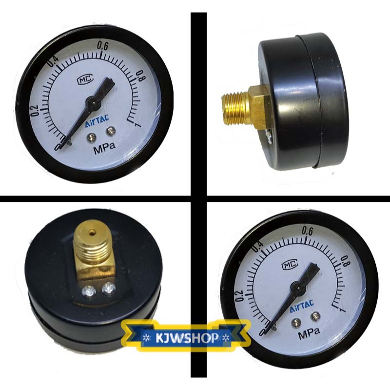 Jual Manometer Drat Tengah 10 Bar Pressure Gauge 10 Bar Mano Meter