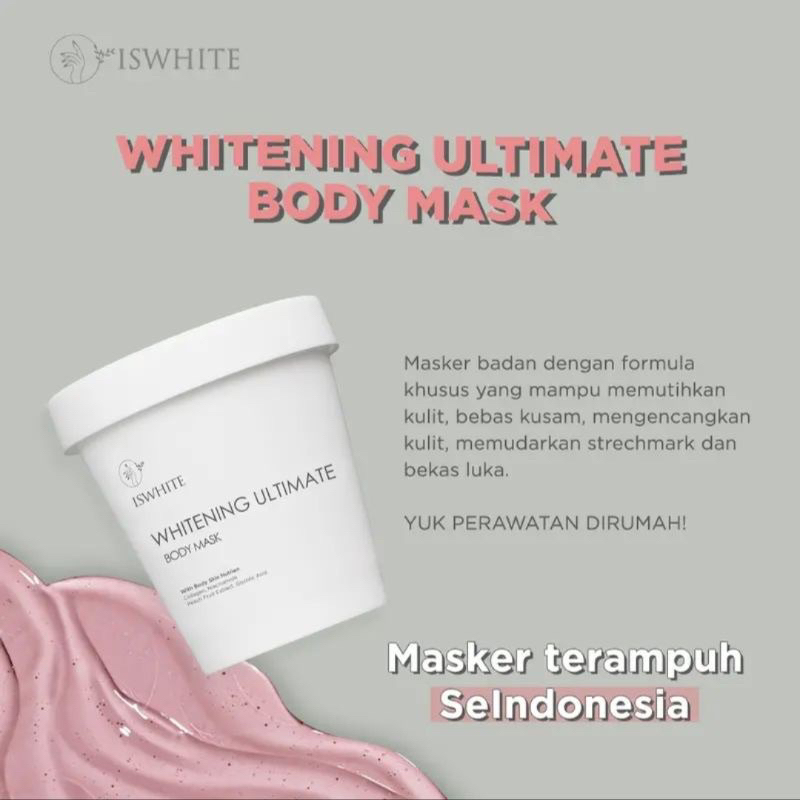 Jual ISWHITE Whitening Ultimate Body Mask Masker Badan | Shopee Indonesia
