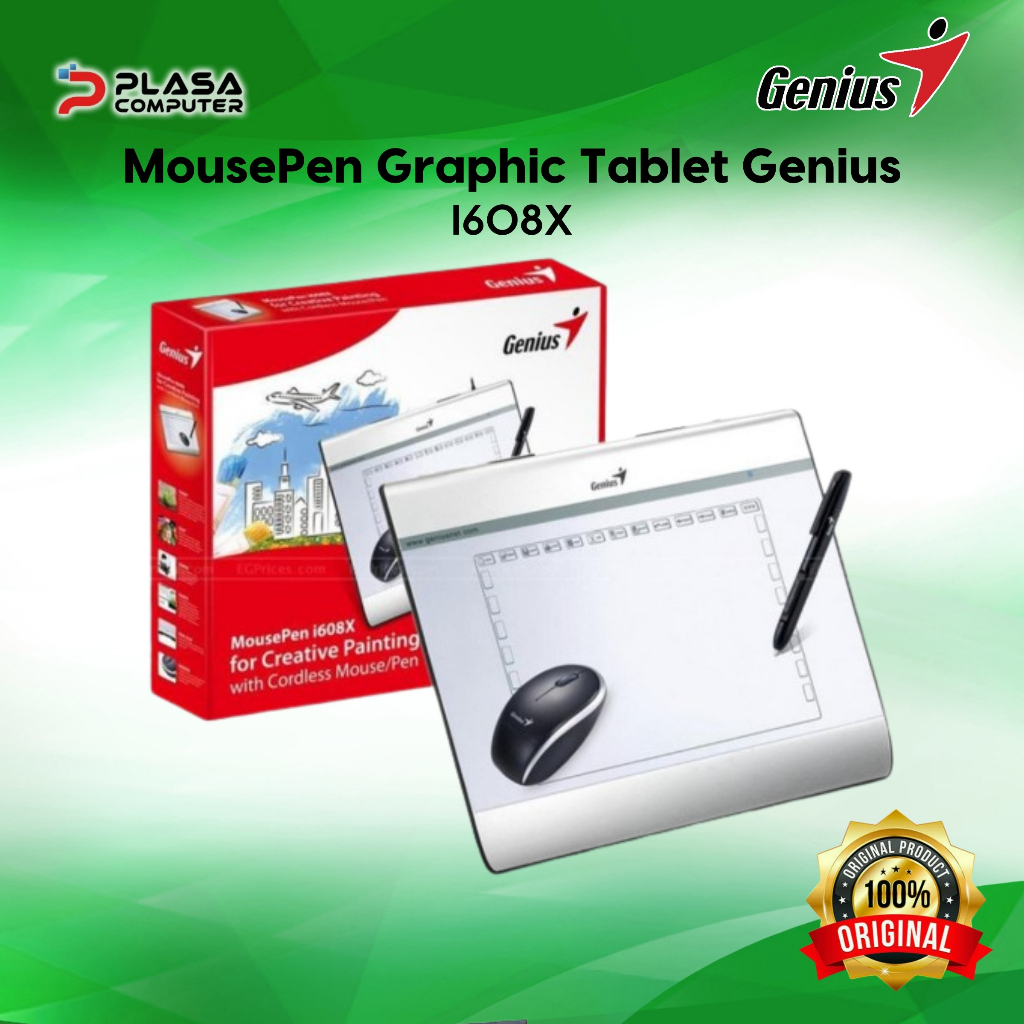 Jual MousePen Graphic Tablet Genius I608X | Shopee Indonesia