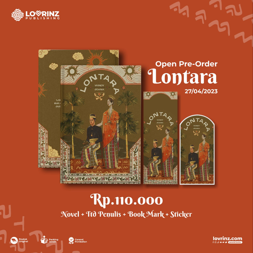 Jual Buku Novel Lontara Oleh Windy Joana - Penerbit LovRinz | Shopee ...