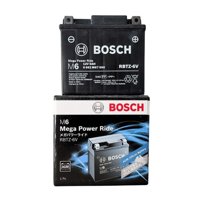 Jual Aki Kering Motor Bosch RBTZ-6V Vario CBR PCX Satria | Shopee Indonesia