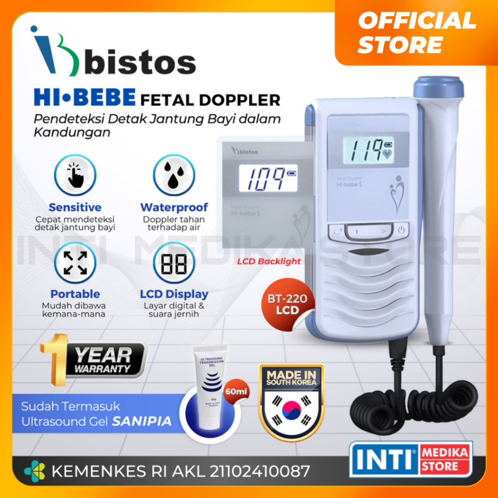 Hi Bebe Bt200 LCD Fetal Doppler