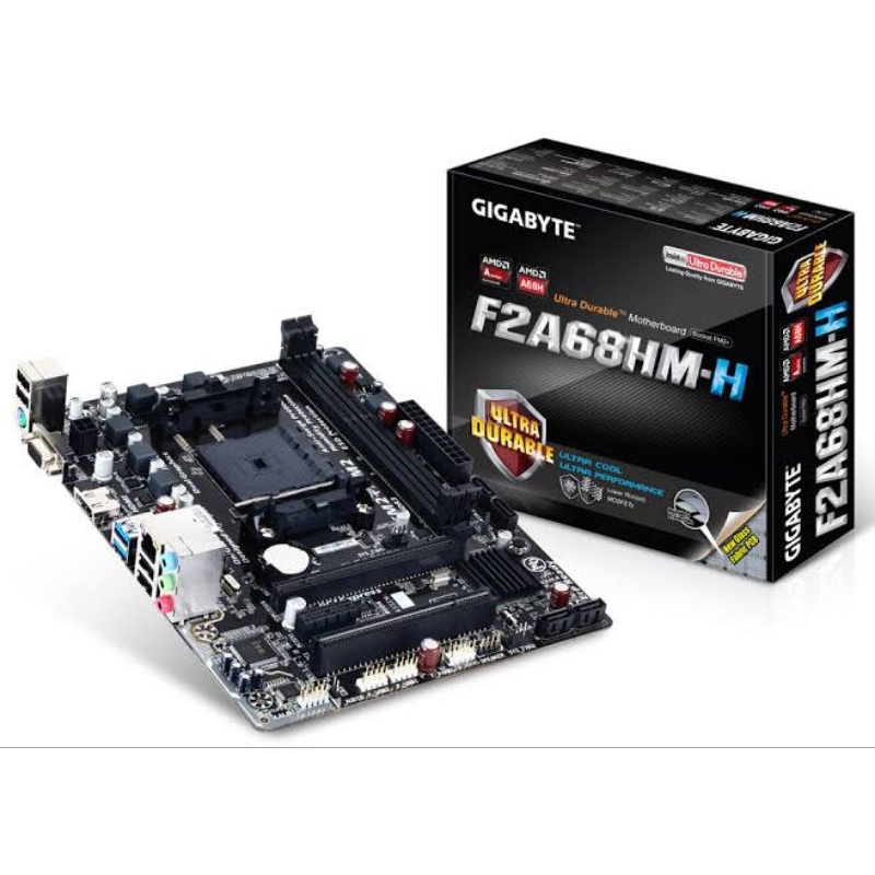 Jual Gigabyte Motherboard Ga F A Hm H Soket Fm Amd Apu F A Hm H Ddr A M Shopee Indonesia