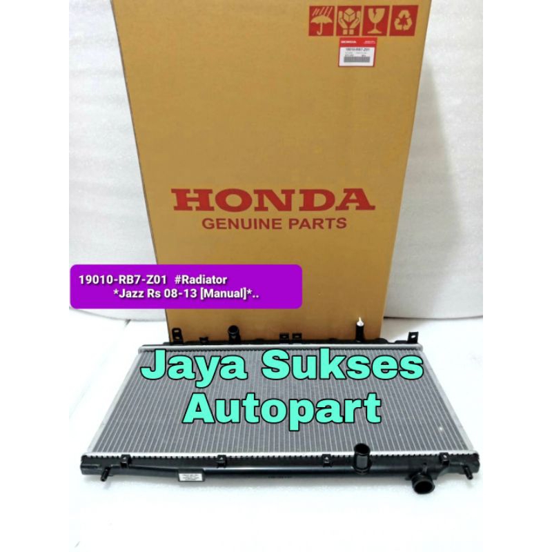 Jual Radiator assy Honda Jazz RS Manual 2008-2013 Asli Original Denso ...