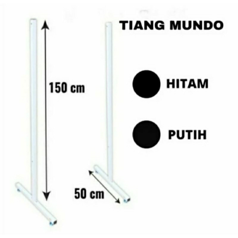 Jual Cod Kaki Tiang Rak Bingkai Mundo Tinggi Cm Penyangga Rak