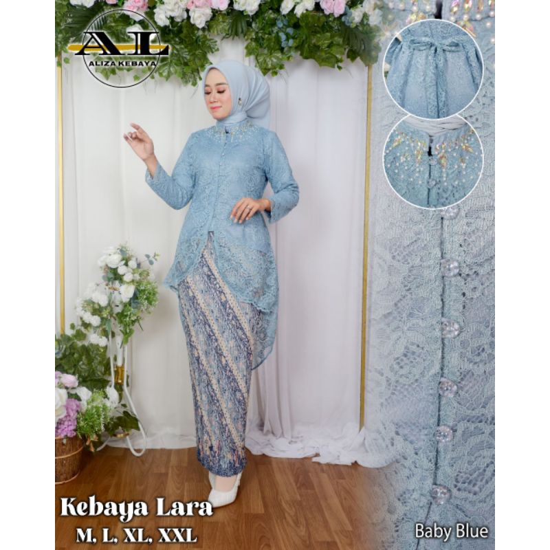 Baby blue outlet kebaya