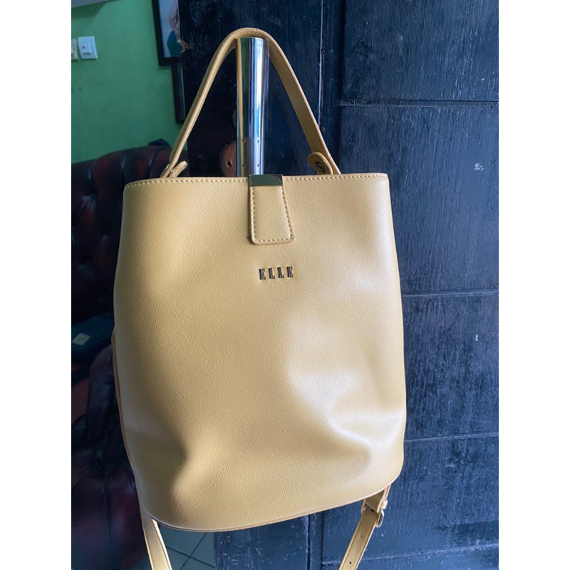 Jual Bucket Bag ELLE Warna Kuning | Shopee Indonesia