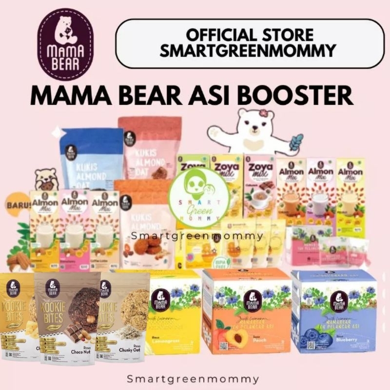 Jual Mama Bear Asi Booster Teh Pelancar Asi Mamabear Zoya Mix Almon Mix