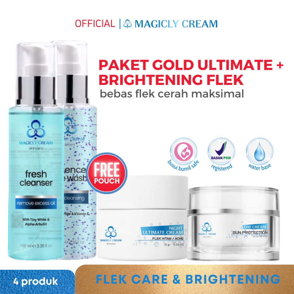 Jual MAGICLY CREAM SKINCARE Paket Perawatan Wajah Flek Hitam Membandel ...